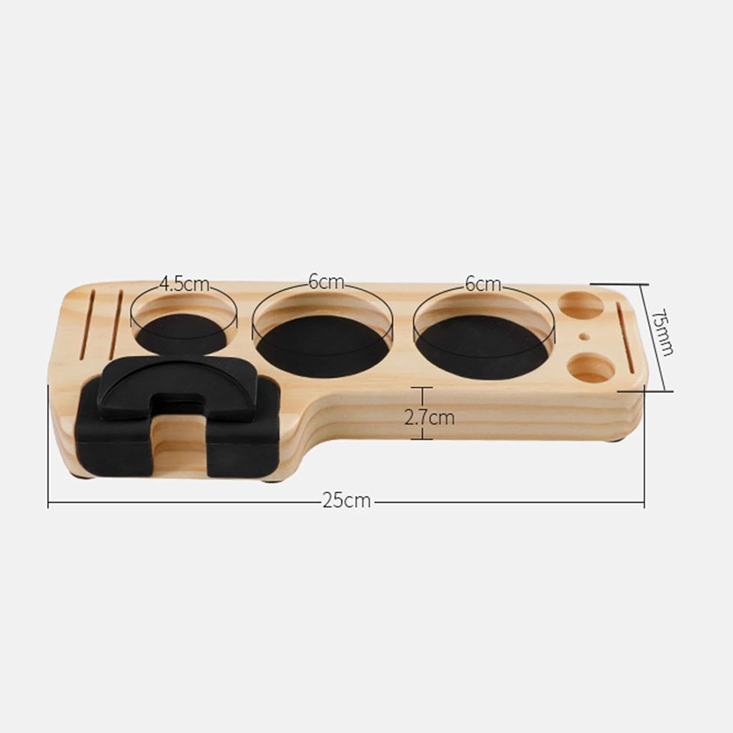 KLKCMS Soporte para filtro de café de madera, soporte para filtro de café, 51532.283 in2.126 in, práctico y duradero, tapete distribuidor de café