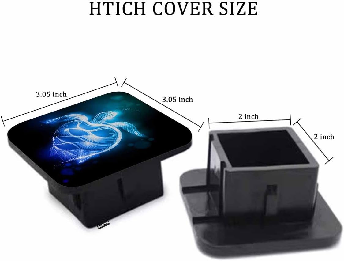 Beabes Turtle – Cubiertas para enganche de remolque de automóvil Galaxy Ocean Turtle de 2 pulgadas, cubierta de enganche para receptor de enganche