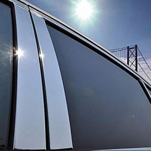 Juego de cubiertas exteriores de acero inoxidable para postes de pilar compatible con Chrysler Pacifica Minivan de 5 puertas 2021 2022 2023 2024 Juego de cubiertas exteriores de acero inoxidable para postes de pilar compatible con Chrysler Pacifica Minivan de 5 puertas 2021 2022 2023 2024