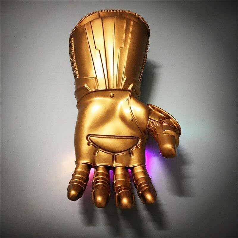 Polyacer Guantelete del infinito, guantes electrónicos del infinito, guantelete del infinito de superhéroe, piedras del infinito iluminadas,