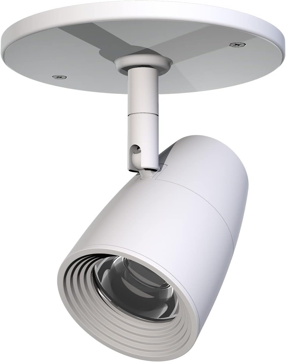 Foco LED moderno, accesorio de iluminación monopoint de acento para interiores, 10 W, 3000 K, para estantería, galería de arte, dormitorio, sala de