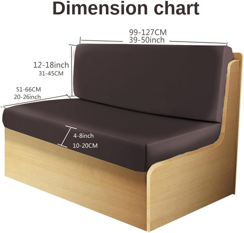 Fundas de cojín de PU RV Dinette, impermeable, funda de cojín para cabina de caravana, fundas de asiento antideslizantes para caravana, funda de