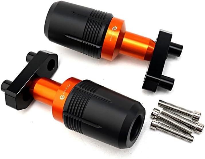 Compatible con DUK-390 DUK-200 DUK-125 DUK 200 125 2014-2023 Accesorios de motocicleta CNC Crash Pad Frame Sliders Protector de caída (naranja)