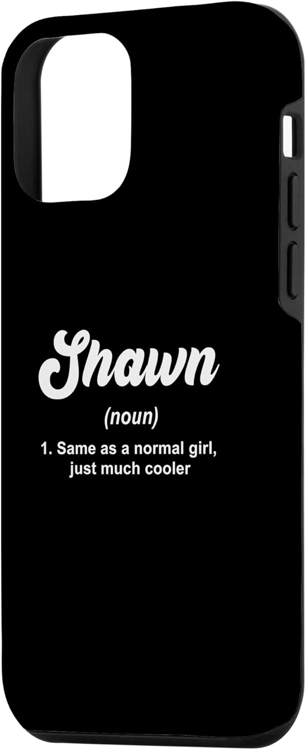 Funda para iPhone 12 mini Shawn Noun Definición personalizada con nombre Shawn