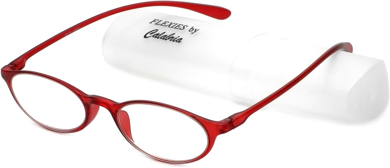 Calabria 719 Flexie – Lentes de lectura flexibles ovalados para hombres y mujeres, a la moda, flexibles, lectores ligeros, TR-90, lentes duraderos
