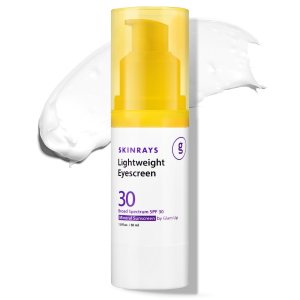 SKINRAYS – Protector solar mineral hipoalergénico de amplio espectro de óxido de zinc para área de los ojos, belleza limpia, seguro para todas las SKINRAYS – Protector solar mineral hipoalergénico de amplio espectro de óxido de zinc para área de los ojos, belleza limpia, seguro para todas las