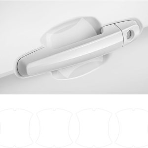 4 protectores contra arañazos para manijas de puerta de automóvil, textura de fibra de carbono, protector de pintura para manija lateral de puerta, 4 protectores contra arañazos para manijas de puerta de automóvil, textura de fibra de carbono, protector de pintura para manija lateral de puerta,