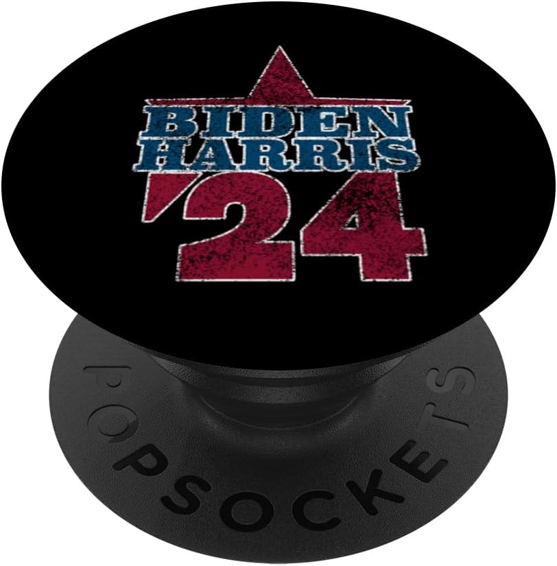 Joe Biden 2024 and Kamala Harris Retro Distressed PopSockets Swappable PopGrip