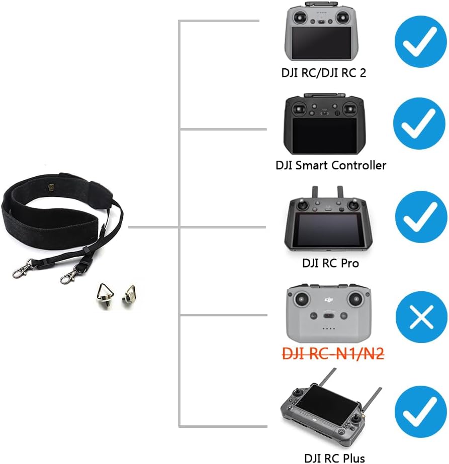 iMusk Air 3Mini 4 Pro RC Correa de hombro con gancho para los ojos para DJI RC 2DJI RC Pro Accesorios de control remoto