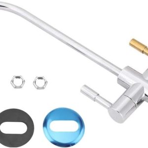 Grifo de fregadero de doble agujero, filtro de agua potable, 2 manijas para fregadero de cocina, ósmosis inversa cromada Grifo de fregadero de doble agujero, filtro de agua potable, 2 manijas para fregadero de cocina, ósmosis inversa cromada