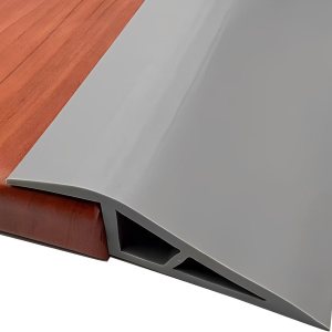 Tira de umbral de transición de vinilo autoadhesiva, reductor de pisoalfombra a azulejo, borde de puerta para azulejos laminados (gris, 36 pulgadas) Tira de umbral de transición de vinilo autoadhesiva, reductor de pisoalfombra a azulejo, borde de puerta para azulejos laminados (gris, 36 pulgadas)