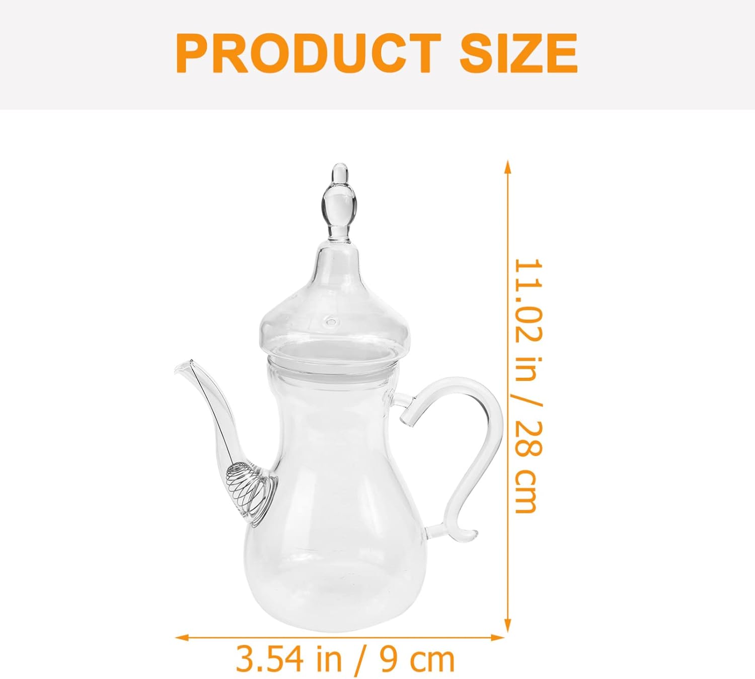 1 tetera de vidrio, tetera de té, infusor de té, hervidor de agua decorativo transparente, dispensador de café, botella para servir leche, tetera de