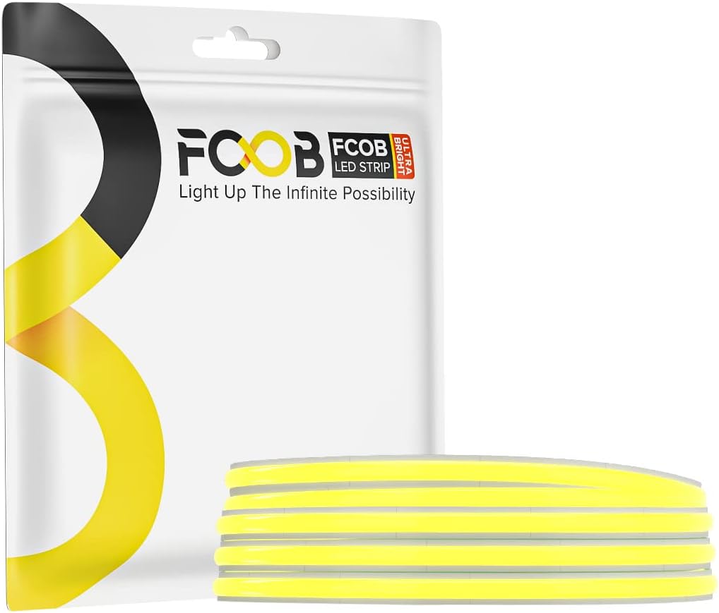 COB – Tira LED flexible de alta densidad de 6.56 pies, 480 LEDm, 0.197 in, sintonizable, 3000 K, CRI 90+, cinta de luz LED deformable regulable para