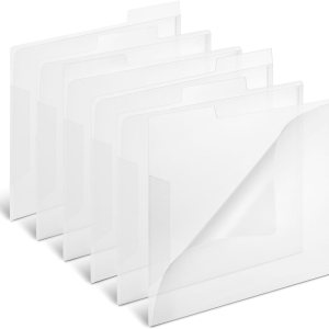 Staples – fólders translúcidas para varios archivos, paquete de 6 unidades, Transparente Staples – fólders translúcidas para varios archivos, paquete de 6 unidades, Transparente