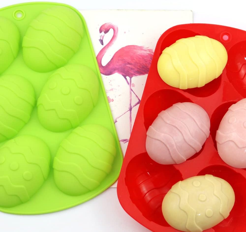 Molde de silicona para huevos de Pascua, molde para hornear en forma de huevo, molde de chocolate para decoración de fiestas temáticas de Pascua
