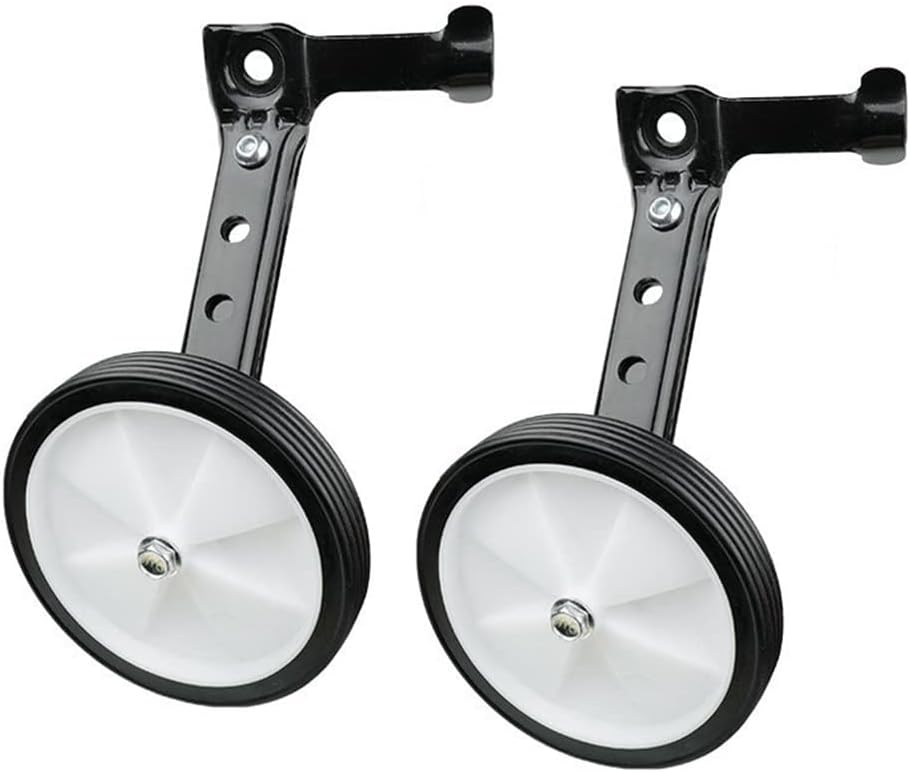 Wotendy Ruedas de entrenamiento de bicicleta, ruedas de entrenamiento ajustables para bicicletas, estabilizadores de bicicleta, kit montado para