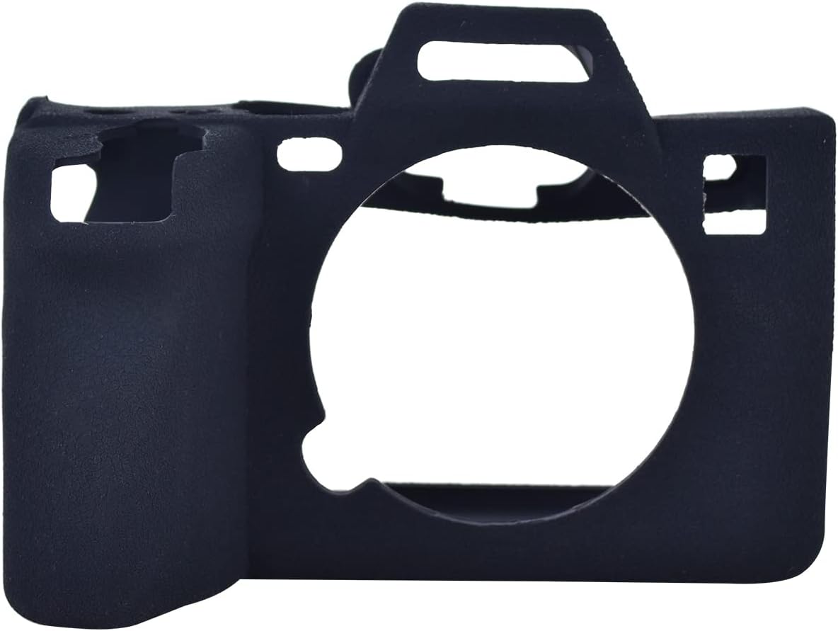 Rieibi Alpha 7 IV Cámara Caso, Funda Protectora De Silicona Suave Para Sony A7 IV Cámara Digital, Cubierta Ligera Para Sony A7IV A7I V A7M4 – Negro