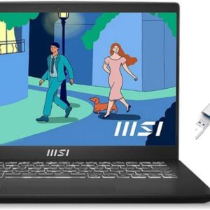 MSI Portátil moderno FHD de 14 pulgadas Procesador Intel Core i7-1195G7 16 GB de RAM SSD de 1024 GB Gráficos Intel Iris Xe Teclado MSI Portátil moderno FHD de 14 pulgadas Procesador Intel Core i7-1195G7 16 GB de RAM SSD de 1024 GB Gráficos Intel Iris Xe Teclado