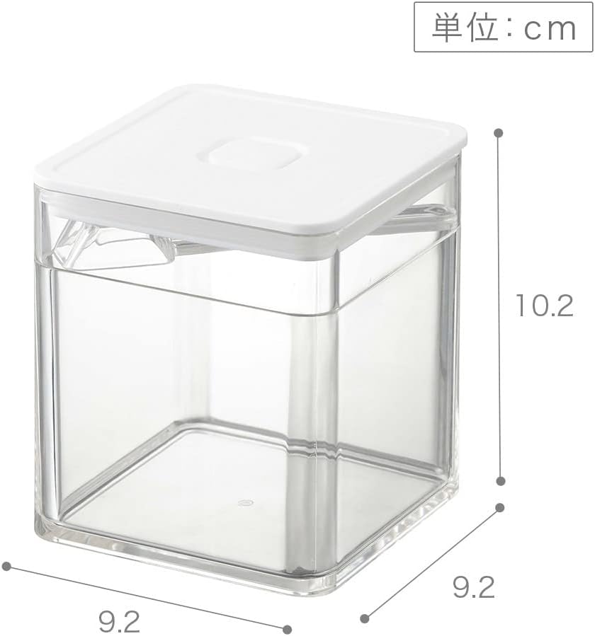 YAMAZAKI Home Tower Vacuum-Sealing Food Storage Container – Spoon – Polypropylene – 500Ml