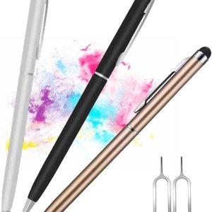 Bolígrafos capacitivos para pantallas táctiles, bolígrafos de estilistas 2 en 1, pantallas táctiles universales para iPad, iPhone, tabletas, Samsung Bolígrafos capacitivos para pantallas táctiles, bolígrafos de estilistas 2 en 1, pantallas táctiles universales para iPad, iPhone, tabletas, Samsung
