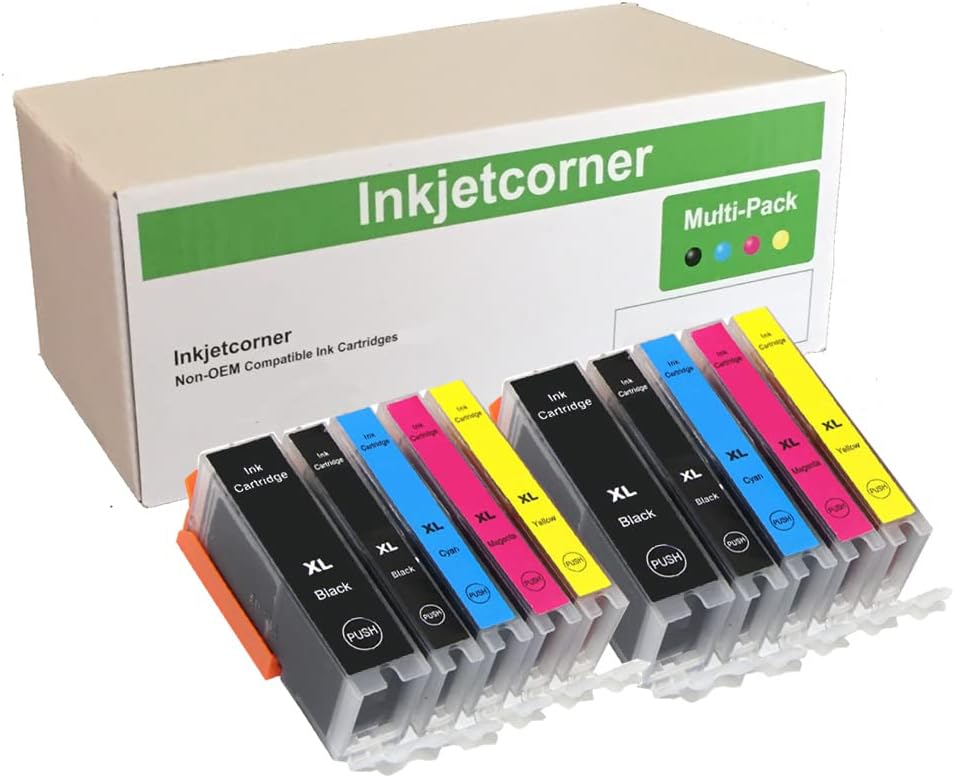 Inkjetcorner Cartuchos de tinta compatibles de repuesto para uso con iX6820 MX920 MG5620 MG6620 MG6600 iP7220 (2 grandes negros 2 negros pequeños 2