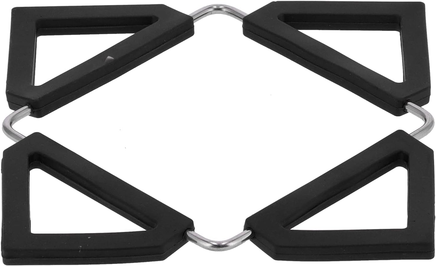 Alfombrilla de silicona de acero inoxidable para ollas calientes, posavasos antideslizantes, aislamiento térmico, plegable, mantel individual para