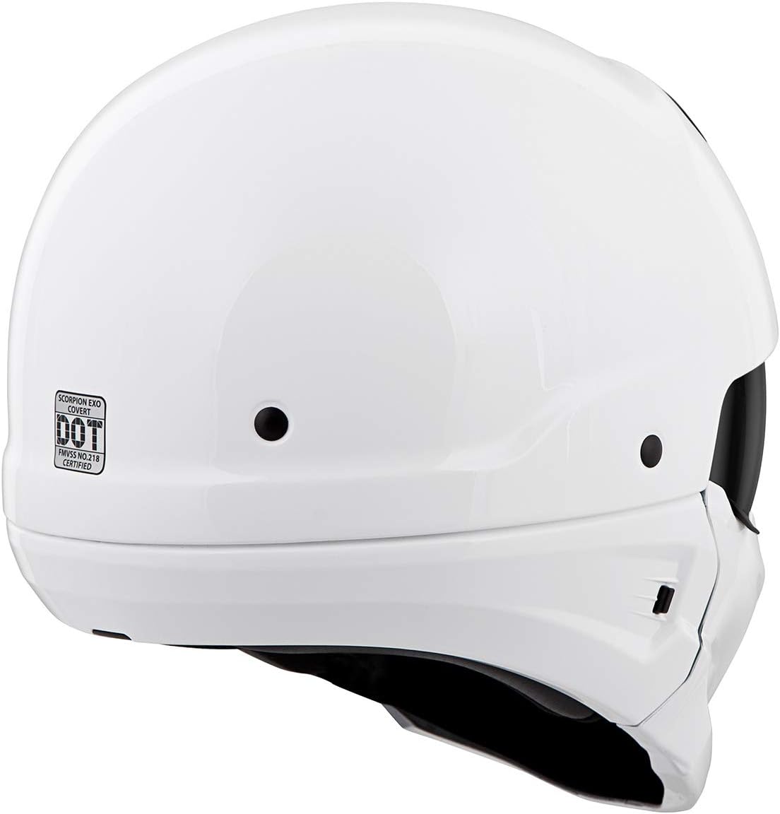 ScorpionEXO Covert – Casco de motocicleta de cara abierta, media carcasa, modo 34, cubierta de boca intercambiable, aprobado por DOT, unisex para