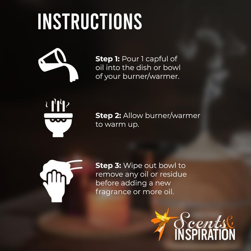 Scents & Inspiration Aceite de fragancia ardiente, nuestra versión de aceite de incienso de ángel para calentadores y difusores de aceite, adecuado