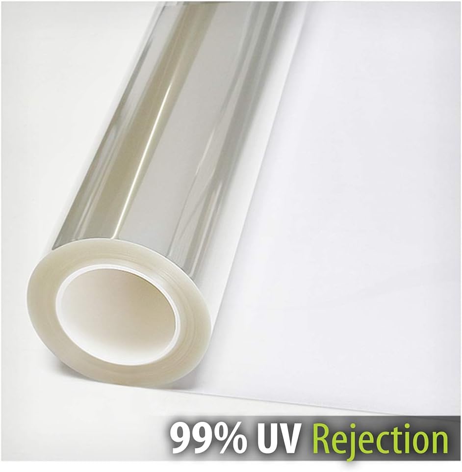BDF S2M – Película transparente para ventana con bloqueo UV (60 pulgadas x 24 pies)