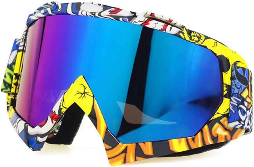 First Choose Gafas de motocross para motocicleta, todoterreno, antiarañazos, a prueba de polvo, flexibles, UV400
