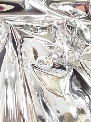 DuroLast Tela de vinilo reflectante de espejo cromado por The Yard Aplicaciones de accesorios de tapicería de bricolaje (plata)