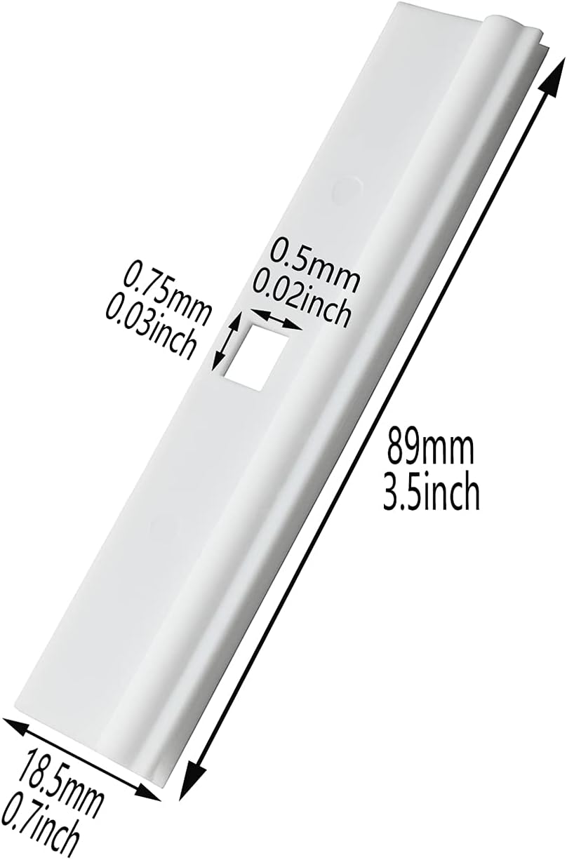 AXLIZER 10 piezas de película colgante simple de cortina vertical, colgador superior vertical de la cortina, clip de reparación de cortina vertical,