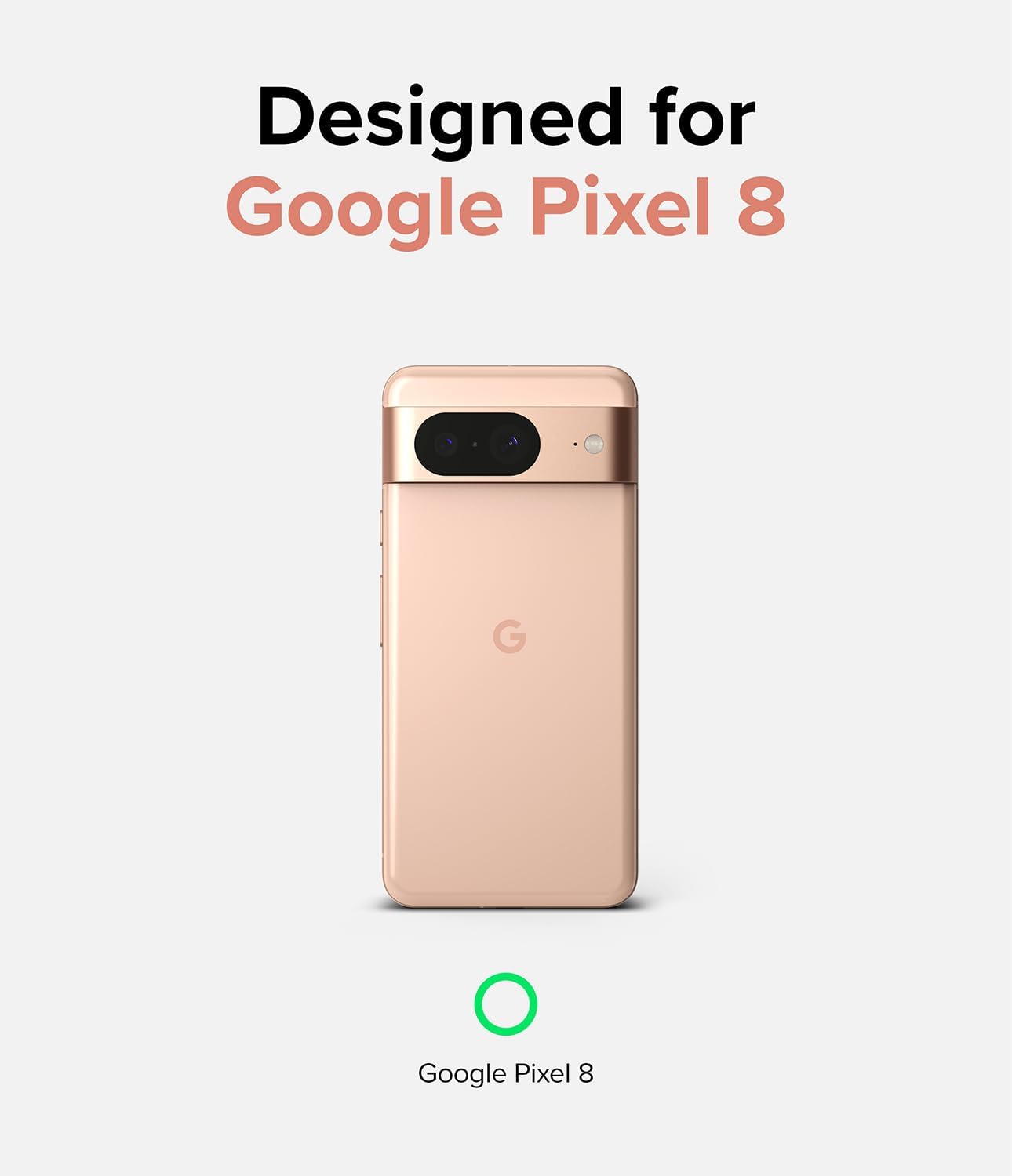 Ringke Fusion evita manchas grasas Compatible con Google Pixel 8, tecnología antihuellas fáciles de sostener, se siente aterciopelada suave funda