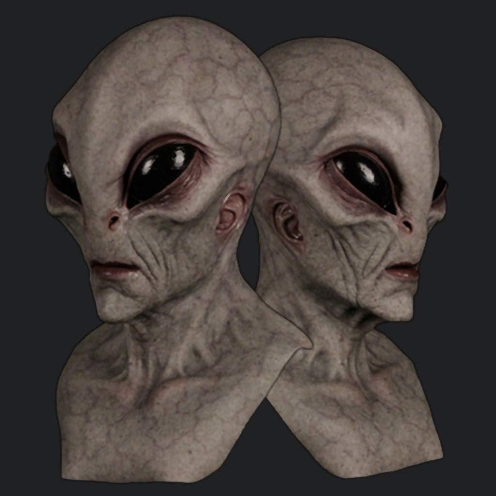 Máscara de alienígena de Halloween, máscara de terror aterrador, máscara de alienígena, máscara mágica para fiestas