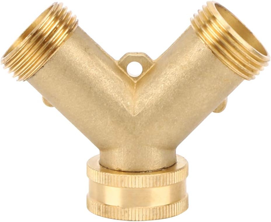 Fydun 34 I 2Way Garden Hose Splitter Garden B Water Connector with Valve US Standard 34 I 2Way Garden for Family