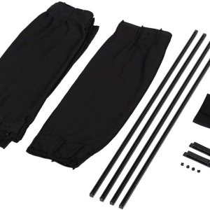 Aramox Cortina para ventana de automóvil, 2 x 50 segundos para ventana de automóvil, cortina ajustable para parasol (color negro) Aramox Cortina para ventana de automóvil, 2 x 50 segundos para ventana de automóvil, cortina ajustable para parasol (color negro)