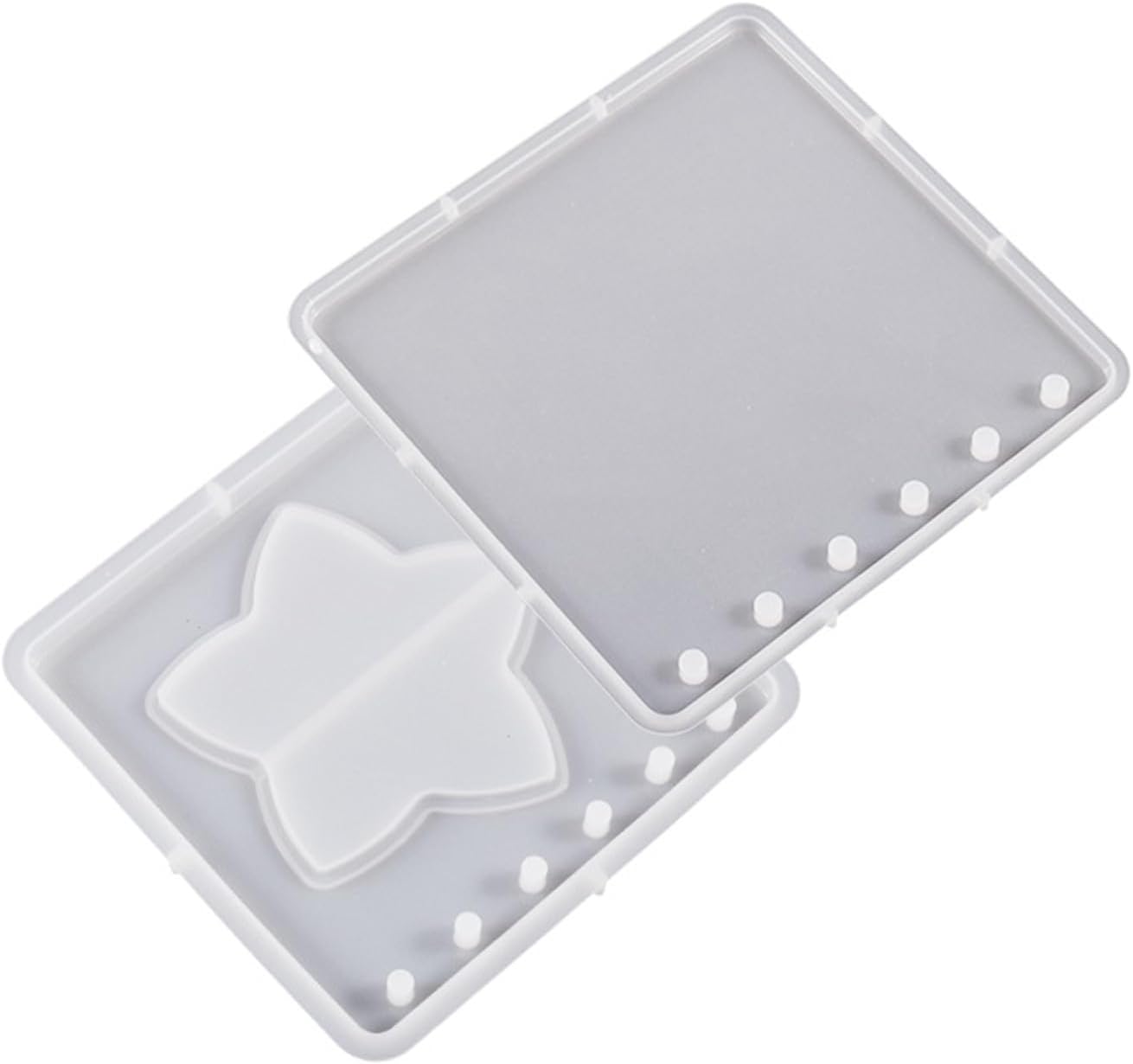 Kit de moldes de resina para cuadernos, moldes de resina epoxi de fundición de arena movediza para cuadernos, molde de silicona para cuaderno de