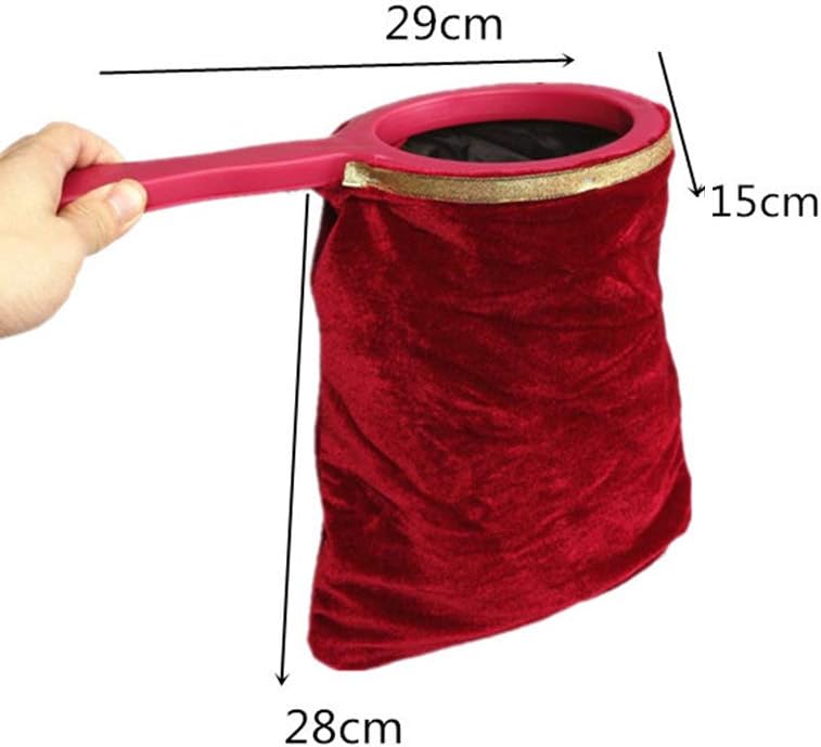 Bolsa de cambio mágica con asa, bolsa de tela universal, accesorios mágicos mágicos, bolsa de cambio que hace que aparezca o desaparezca clásico