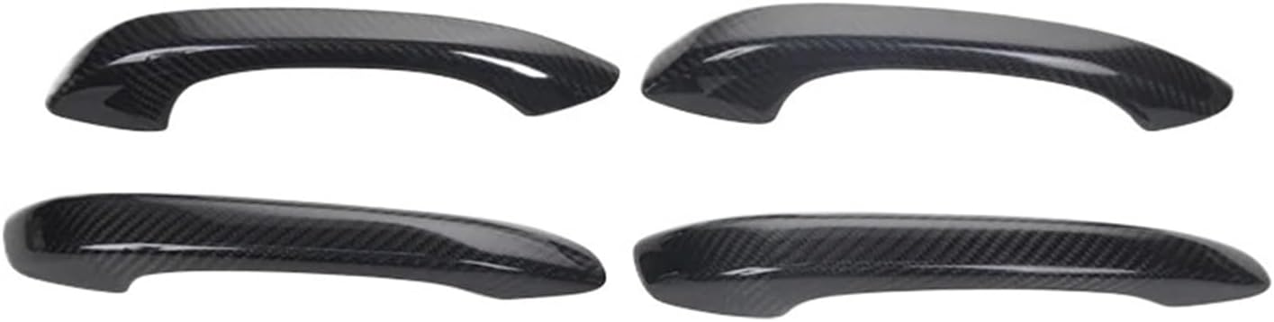 4pcs Carbon Fiber Door Handle Cover Trim Compatible with Porsche Macan 2014-2020 Door Handle Cover Car Accessory
