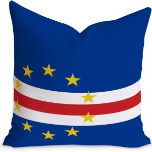 WoGuangis Cabo Verde – Funda de cojín cuadrada con cremallera para sofá, silla de automóvil, 20 x 20 pulgadas, funda de almohada moderna con bandera WoGuangis Cabo Verde – Funda de cojín cuadrada con cremallera para sofá, silla de automóvil, 20 x 20 pulgadas, funda de almohada moderna con bandera