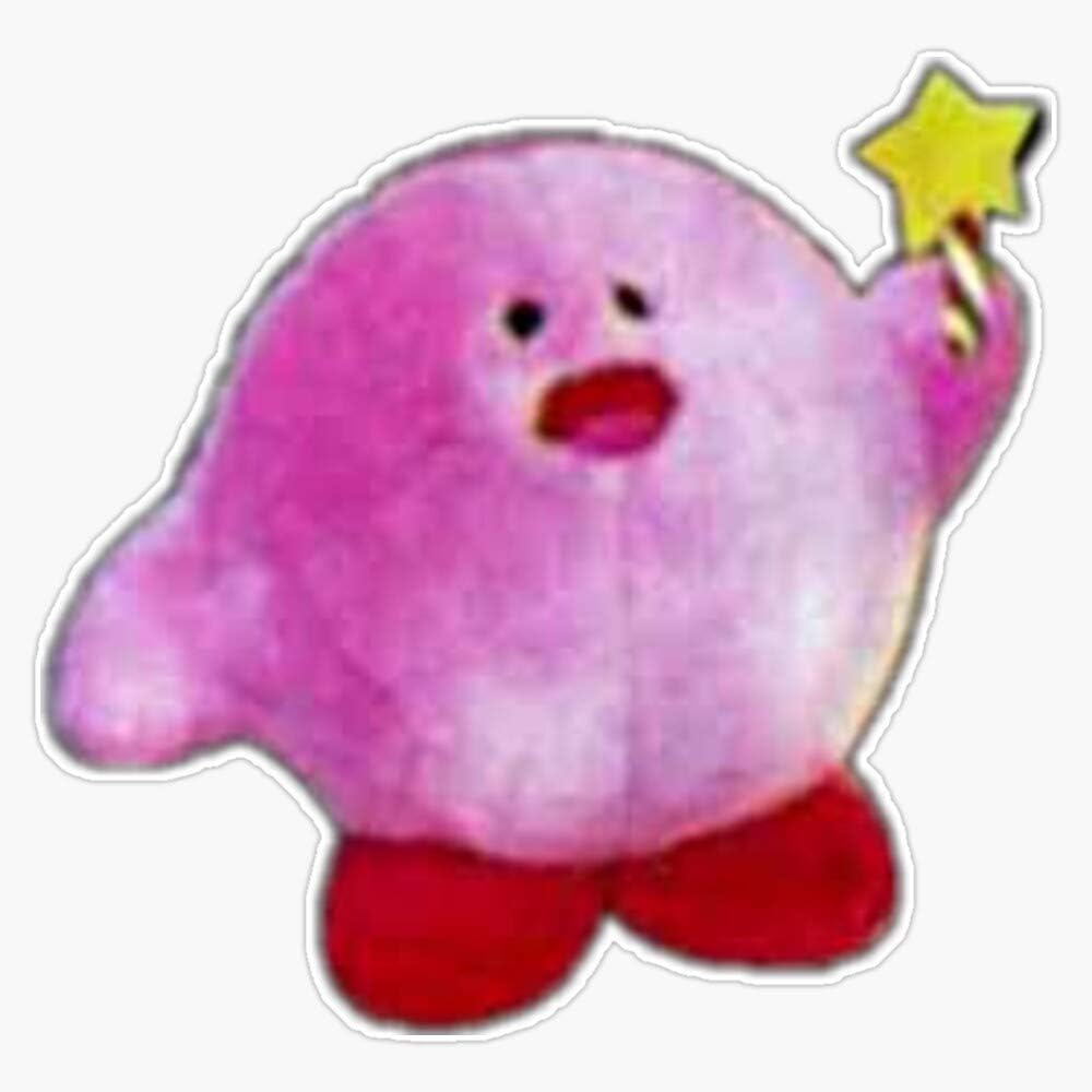 Aesthetic Kirb, We are Proud of Him – Adhesivo adhesivo de vinilo impermeable para parachoques de 5 pulgadas