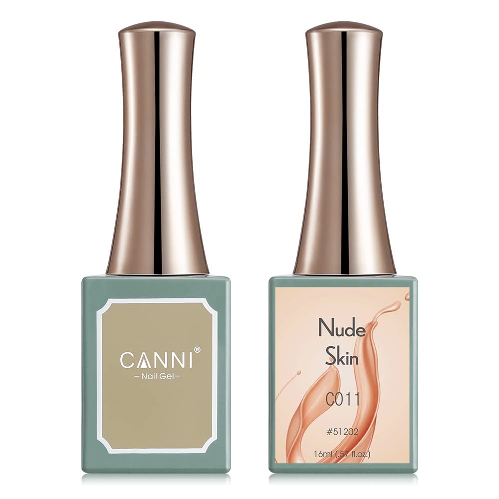 CANNI Esmalte de uñas de gel rosa, 1 unidad de 0.6 fl oz (0.5 fl oz), esmalte de gel de color rosa gelatina, juego de esmalte de uñas en gel