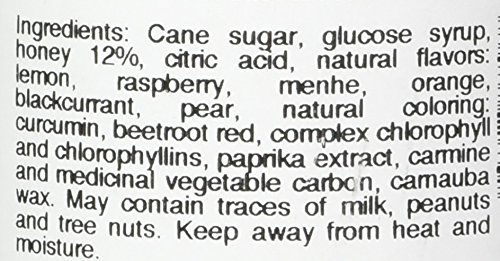 Abeille Diligente – Berlingot French Honey Candies, varios sabores de frutas (frambuesa, menta, naranja, grosella negra, pera), tarro de 6.00 oz