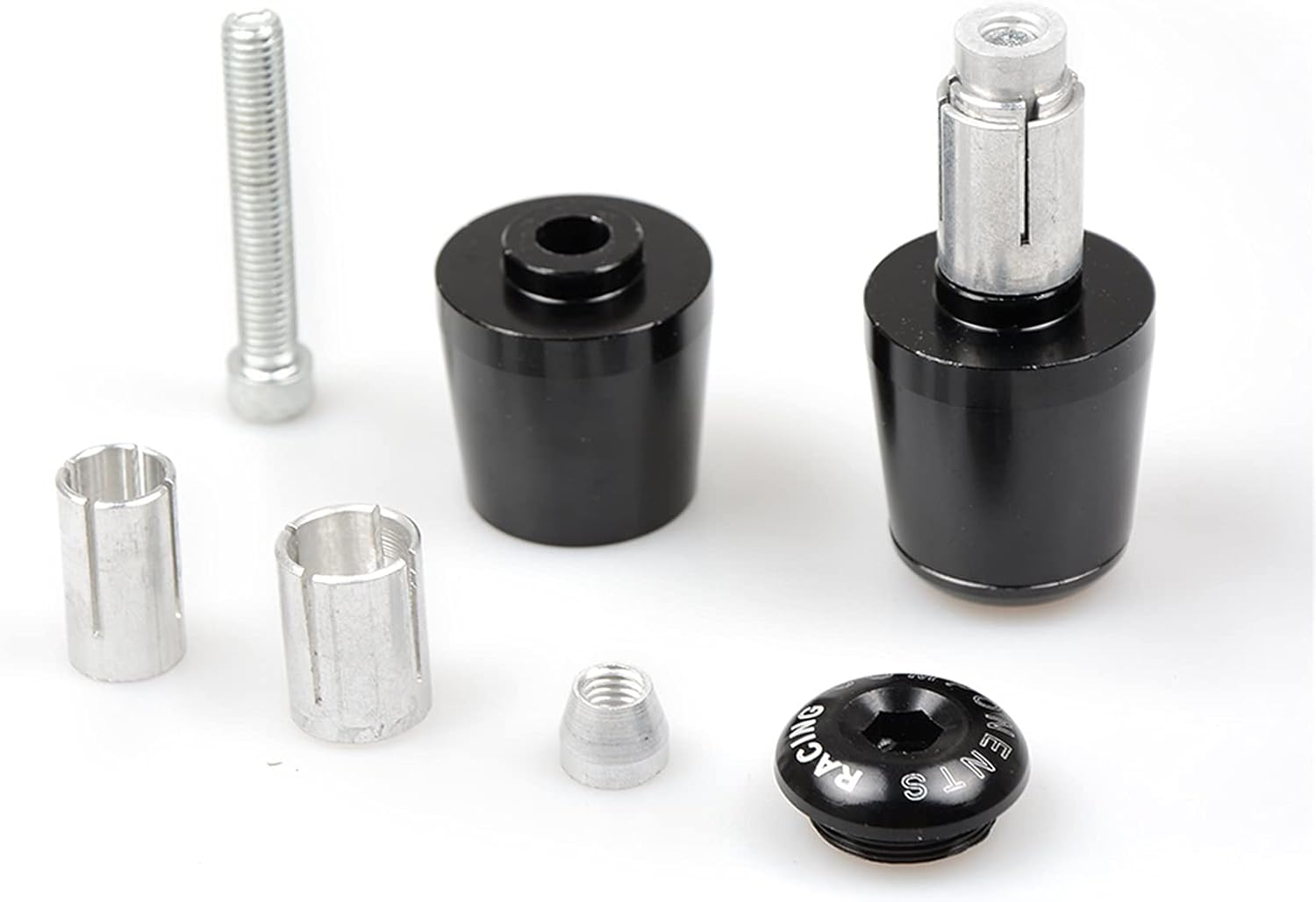 Handlebar Plug Motorcycle Handle Bar End Handlebar Grips Ends Sliders Cap Plug Slider Counterweight Cover for Kawasaki H2R H2 R 2013-2019 (Color