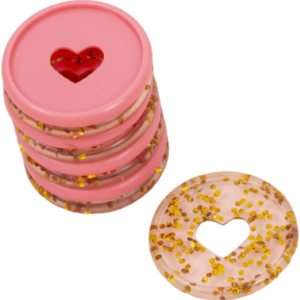 Craftelier – Anillos de disco de plástico M con corazón para encuadernar planificadores o álbumes  Ideal para álbumes de recortes y manualidades Craftelier – Anillos de disco de plástico M con corazón para encuadernar planificadores o álbumes  Ideal para álbumes de recortes y manualidades