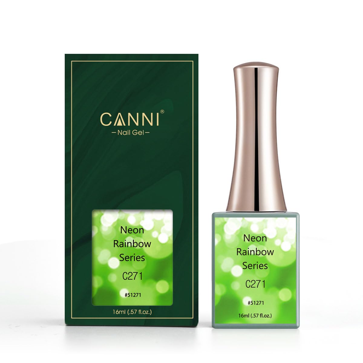CANNI Esmalte de uñas de gel rosa, 1 unidad de 0.6 fl oz (0.5 fl oz), esmalte de gel de color rosa gelatina, juego de esmalte de uñas en gel