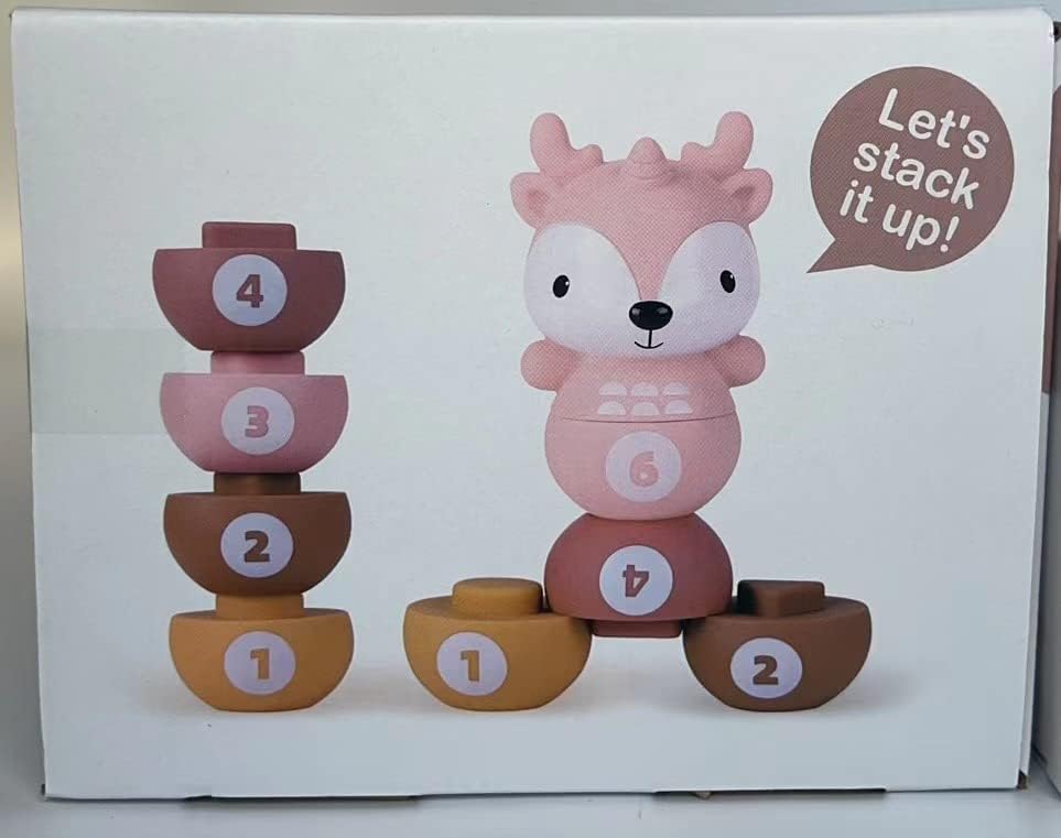 Nueplay 8 Pcs Kids Bowling Toys Set, Matching & Sorting Fine Motor Games, Learning Toys for 1 2 3 Year Old Toddlers, Christmas Birthday Gifts for