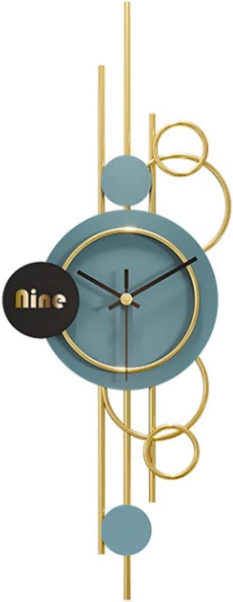 Reloj de pared – Reloj de pared grande para decoración de sala de estar, estilo nórdico, moderno, silencioso, sin tictac, funciona con pilas, sin