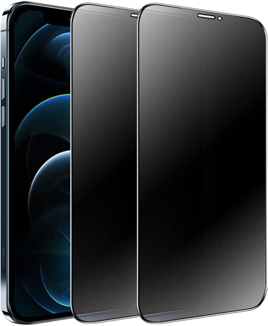 Paquete de 2 protectores de pantalla de privacidad mate compatibles con iPhone 12 Pro Max de 6.7 pulgadas, antirreflejos, antiespía, resistente a