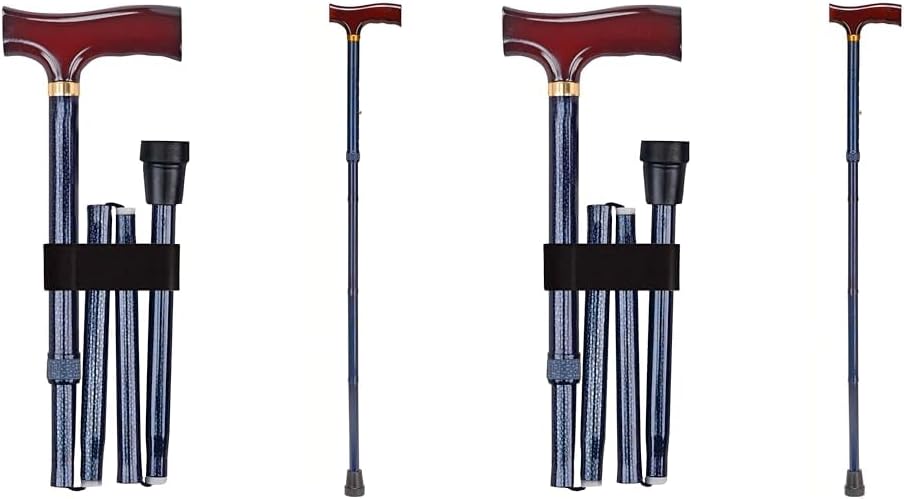 DMI Bastón plegable de diseñador, bastón para caminar, bastón plegable para hombres y mujeres, apto para FSA y HSA, bastones para personas mayores,